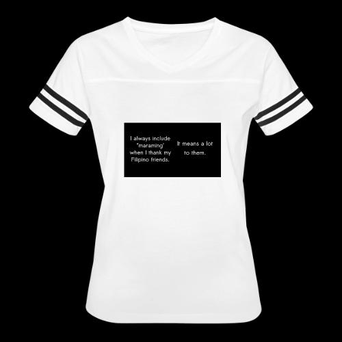Maraming - Women's V-Neck Football Tee