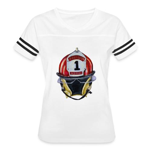 Firefighter - Women's V-Neck Football Tee