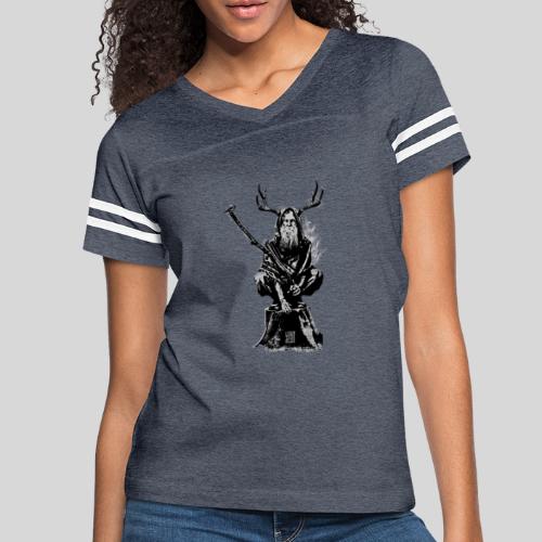 Leshy Black/Grey - Women's Vintage Sports T-Shirt