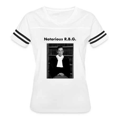 The Notorious RBG Shirts - Women's V-Neck Football Tee