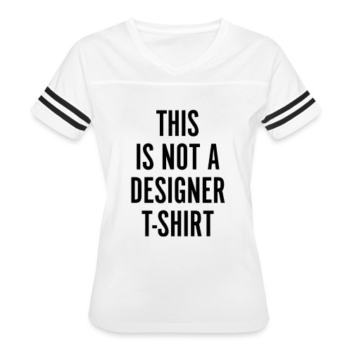 Designer T-Shirt - Women's V-Neck Football Tee