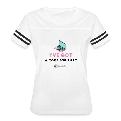 I've Got a Code for That Coding Clarified - Women's V-Neck Football Tee