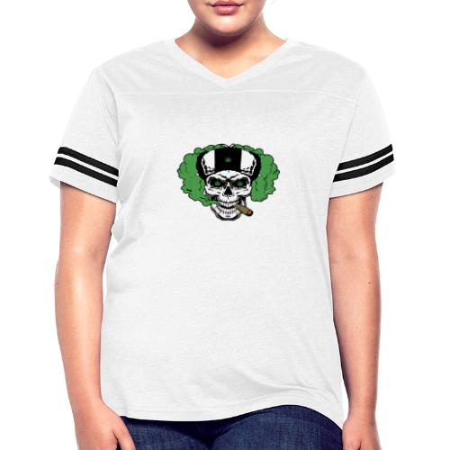 SKUNK - Women's V-Neck Football Tee