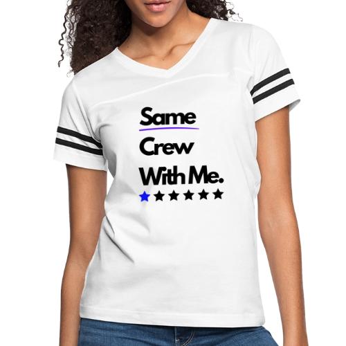 Same Crew With Me - Women's V-Neck Football Tee