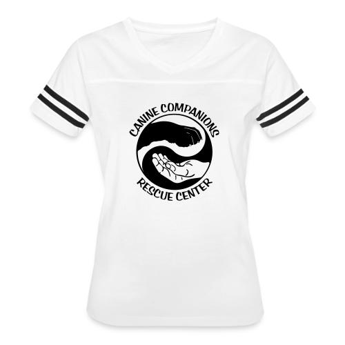 CCRC LOGO - Women's V-Neck Football Tee