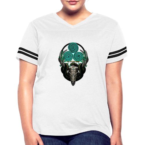 The Antlered Crown (Color Text) - Women's Vintage Sports T-Shirt
