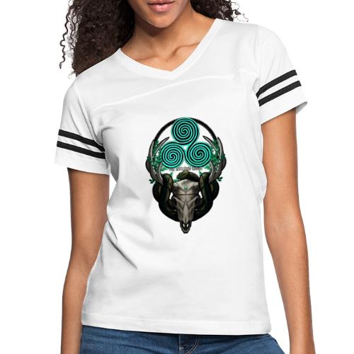 The Antlered Crown (White Text) - Women's Vintage Sports T-Shirt