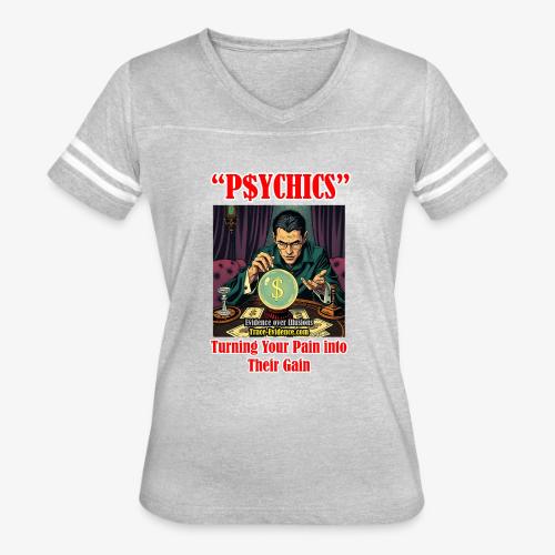 P$YCHICS - Women's V-Neck Football Tee