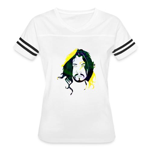 Ernesto De la Vega - Women's V-Neck Football Tee