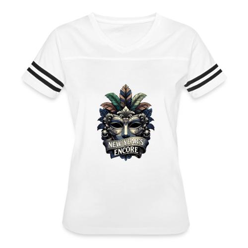 Masquerade Mask T-Shirt - Women's V-Neck Football Tee