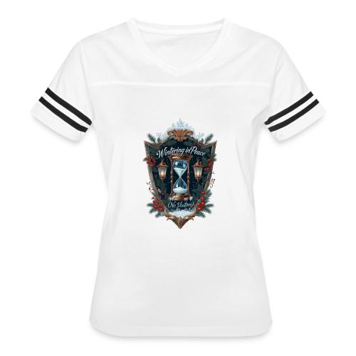 Wintering in Peace (No Visitors) T-Shirt - Women's V-Neck Football Tee