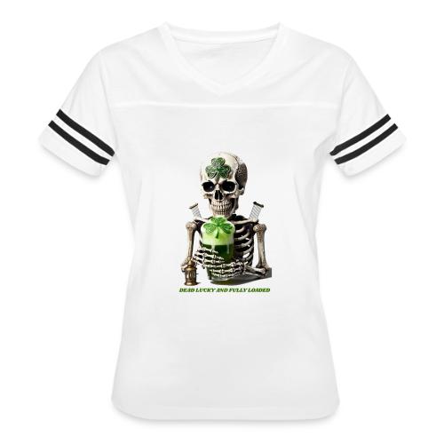 Eternal Stout Skeleton Graphic Tee - Women's V-Neck Football Tee