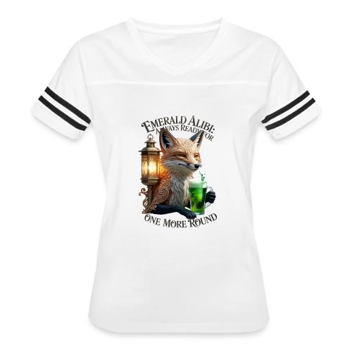 Emerald Alibi Fox Graphic Tee - Women's V-Neck Football Tee