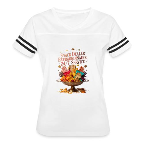 Snack Dealer Extraordinaire Tee, Mum Gift - Women's V-Neck Football Tee
