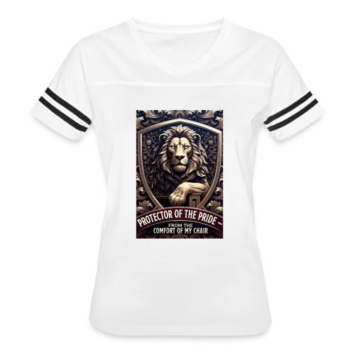 Lion King T Shirt, Funny Low-Effort Father Gift - Women's V-Neck Football Tee