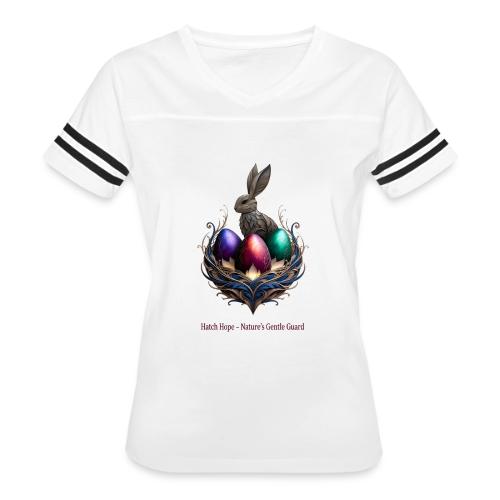 Easter Hatch Hope Nest Guardian T Shirt, Gift - Women's V-Neck Football Tee