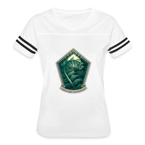 Easter Unfurl in Light Fern T Shirt, Spring Gift - Women's V-Neck Football Tee