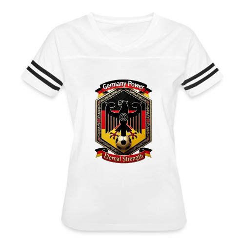 Germany Eagle Power T-Shirt, Flag Pride Gift - Women's V-Neck Football Tee