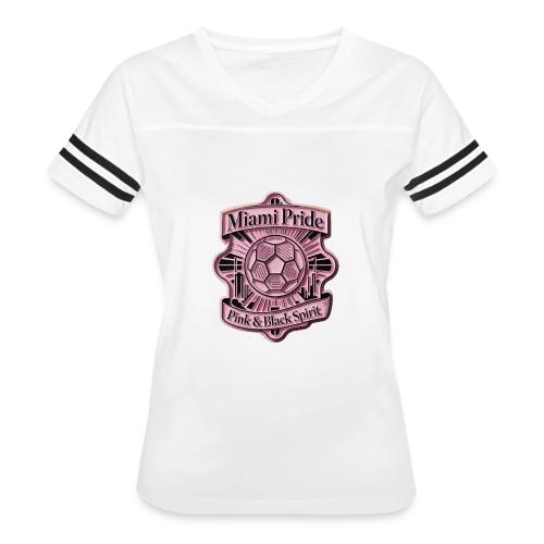 Miami City Pride T Shirt, Vibrant City Pride Gift - Women's V-Neck Football Tee
