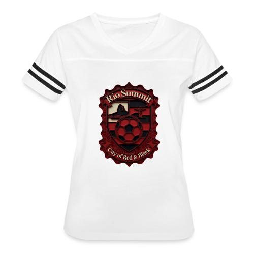 Flamengo Scarlet Summit T-Shirt, Football Gift - Women's V-Neck Football Tee