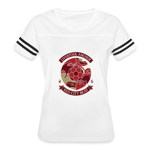 Liverpool Anchor T Shirt, Soccer City Pride Gift - Women's V-Neck Football Tee