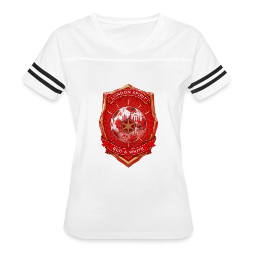 London is Red T Shirt, Football City Pride Gift - Women's V-Neck Football Tee