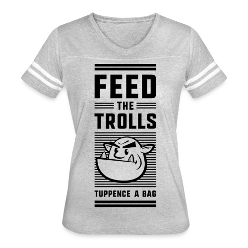 Feed the Trolls T-Shirt - Women's V-Neck Football Tee