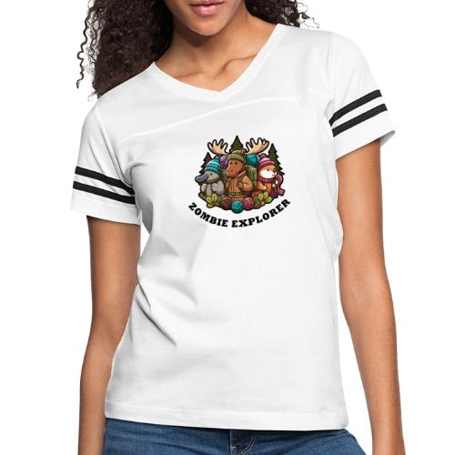 2024 Zombie Explorer - Women's V-Neck Football Tee