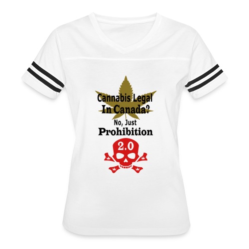 prohibition - Women's V-Neck Football Tee