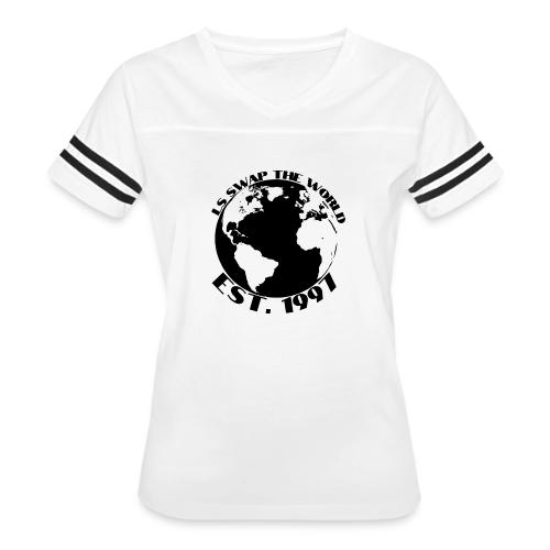 LS SWAP THE WORLD Est. 1997 - Women's V-Neck Football Tee