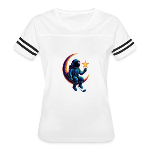 Unisex T-Shirt with Astronaut Design Premium - Women's V-Neck Football Tee