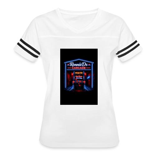 Carcadelogo3 - Women's V-Neck Football Tee