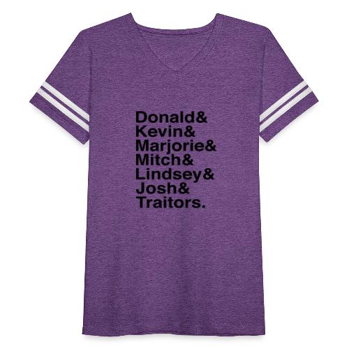 Republican Traitors Name Stack - Women's Vintage Sports T-Shirt