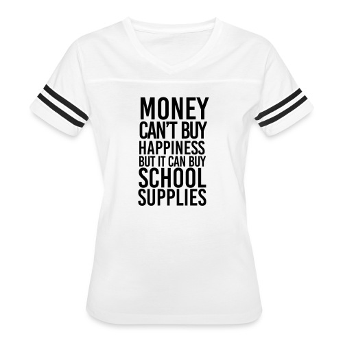 School Supplies Funny Teacher T-Shirt - Women's Vintage Sports T-Shirt