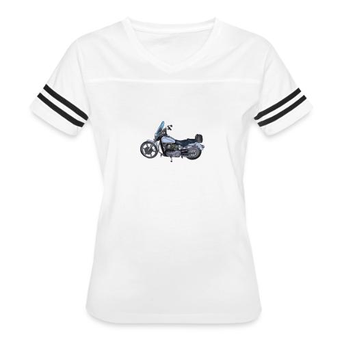 Motorcycle - Women's V-Neck Football Tee