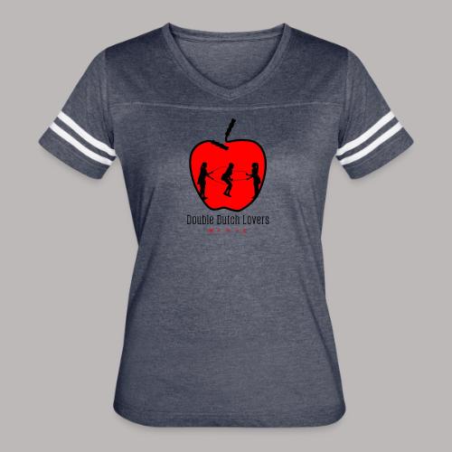 Double Dutch Lovers NYC - Women's V-Neck Football Tee