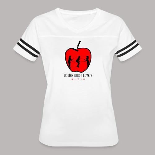 Double Dutch Lovers NYC - Women's V-Neck Football Tee