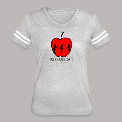 Double Dutch Lovers NYC - Women's V-Neck Football Tee