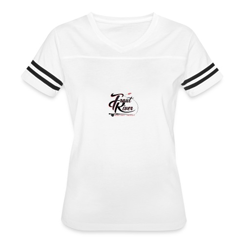 Trout River Brewing - Women's V-Neck Football Tee