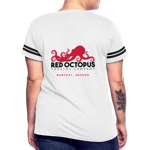 Red Octopus Faster, Funnier, Louder - Women's Vintage Sports T-Shirt