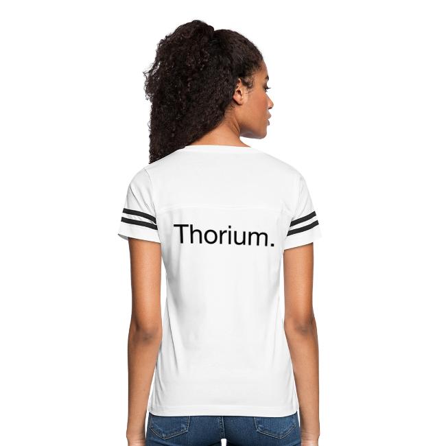 Thorium. Double-sided design. Black text.