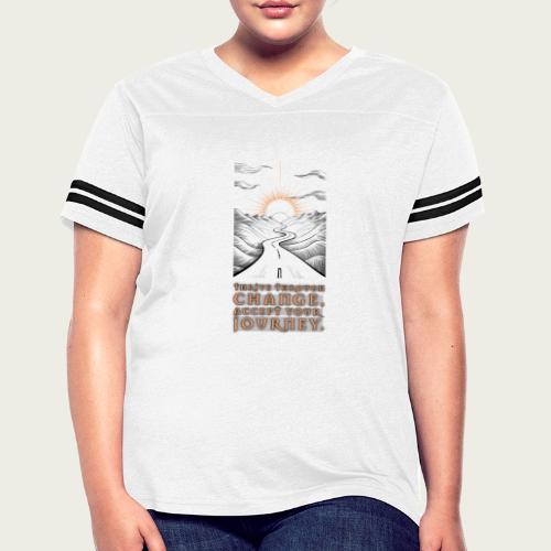 Recovery Mantra for Flowing Foward - Women's V-Neck Football Tee