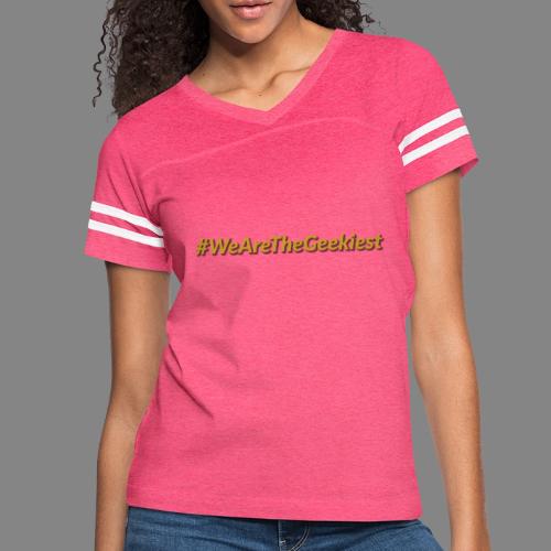 #WeAreTheGeekiest - Women's V-Neck Football Tee