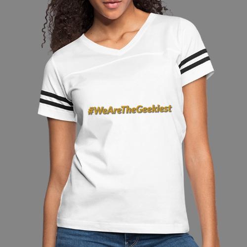 #WeAreTheGeekiest - Women's V-Neck Football Tee
