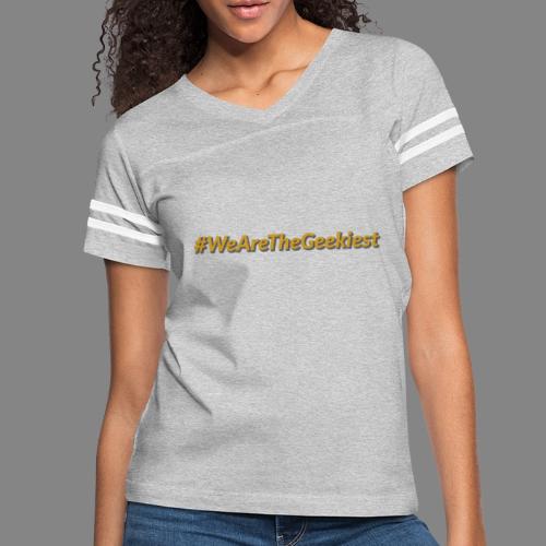 #WeAreTheGeekiest - Women's V-Neck Football Tee