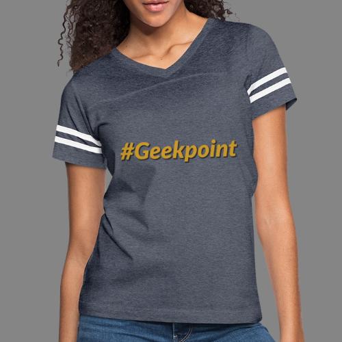 #Geekpoint - Women's V-Neck Football Tee