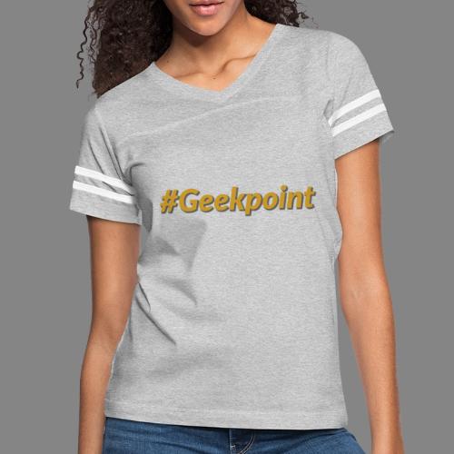 #Geekpoint - Women's V-Neck Football Tee