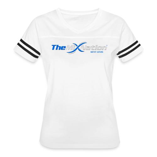 TheMixNation & QR - Women's V-Neck Football Tee