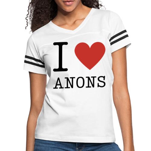 I <3 ANONS - Women's Vintage Sports T-Shirt