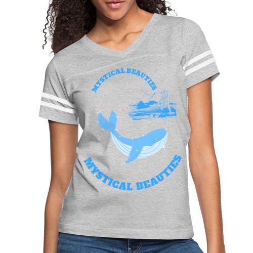 Mystical Beauties - Women's V-Neck Football Tee